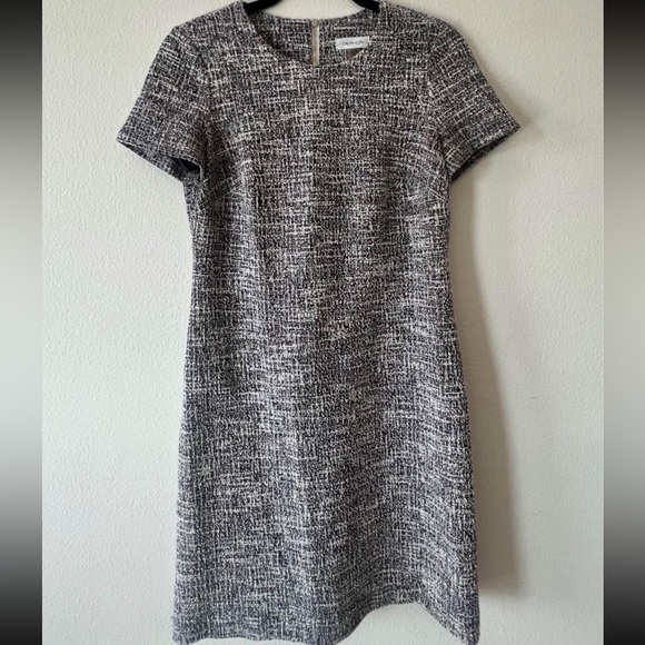 Calvin Klein Textured Knit Mini Dress Size 6 - Picture 1 of 3